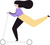 woman-scooter